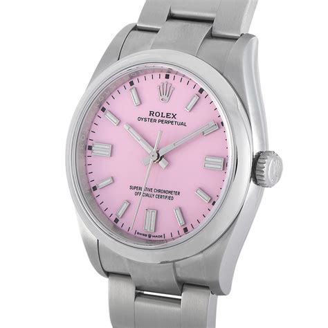 ladies rolex oyster perpetual pink face|Rolex Oyster Perpetual 36 126000.